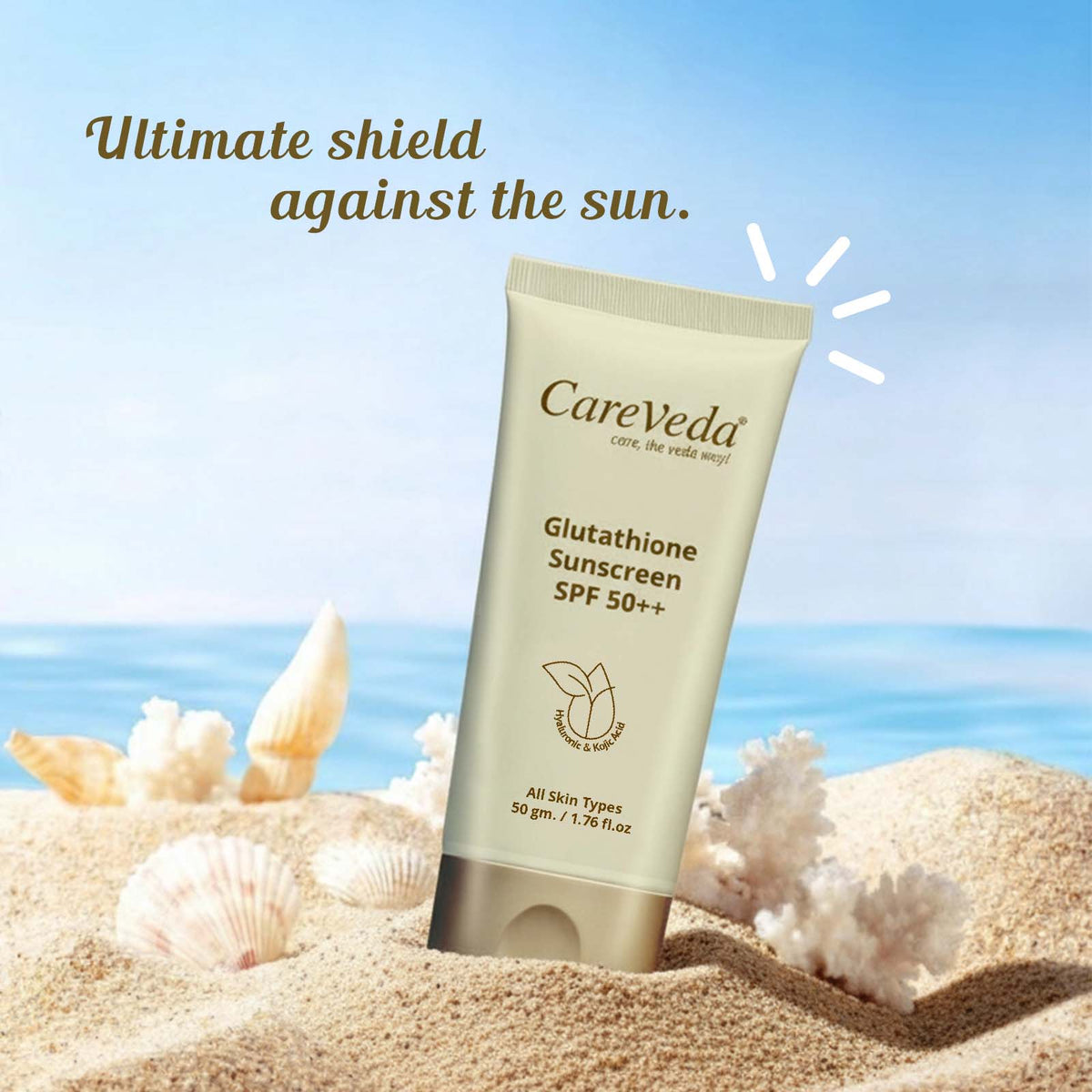 CareVeda Glutathione Sunscreen SPF 50++