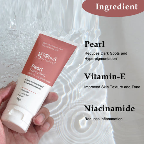 Pearl Face Wash with Vitamin-E & Niacinamide