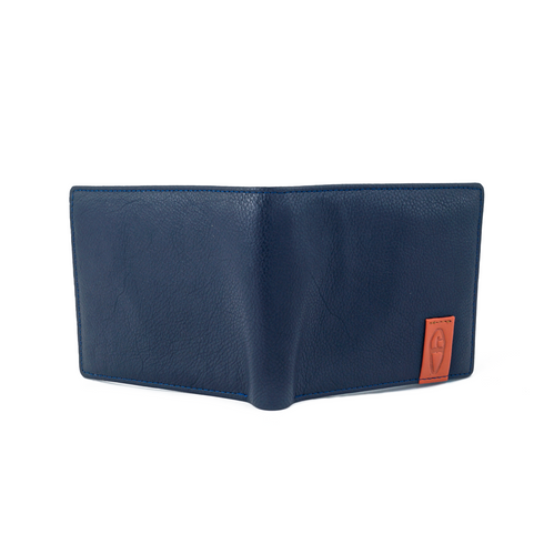 Vhaanfootwear Style Guardian Premium NAPPA Leather Wallet with RFID Protection for Men Blue