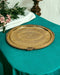 Tamas Brass Floral Etching Oval Ornate Serving Tray