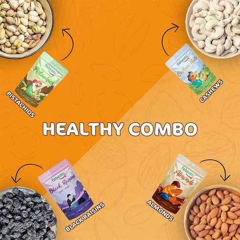 Fabeato Premium Dry Fruits and Nuts Combo 800gm