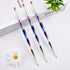 Shills Professional Nail Metal Rainbow Brush