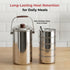 Vinod Stainless Steel Deluxe Hot Tiffin with 5 Compartments Insulated Rust Free Leak Proof Strong and Tough Dishwasher Safe