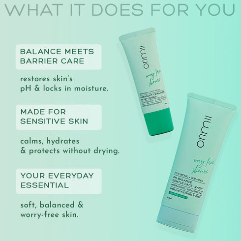 Orimii Skincare Cleanse & Calm Routine