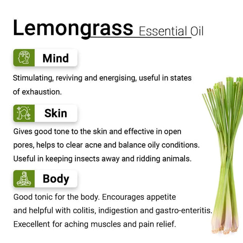 Keya Seth Aromatherapy Lemongrass Essential Oil
