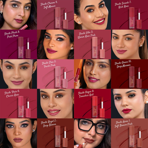 Parul Garg Beauty The Ultimate Silk Matte Collection 10 Signature Shades