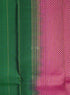 Prakruthi Ezhil Forest Green & Purple Stripes Handloom Soft Silk Saree
