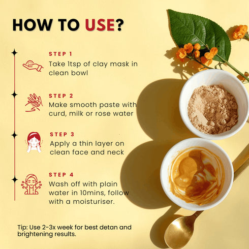 Tvishi Skincare Detan Clay Mask