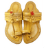 Vhaanfootwear Single wadi Yellow Pure Leather Kapashi Kolhapuri Chappal For Men Vhaan