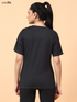 Wiselife Purpose Printed Active T-shirt (Black)