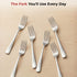 Vinod Aero Stainless Steel Dinner Fork Set of 12 Piece Heavy Gauge Steel Mirror Finish Rust Free Tough Strong and Durable