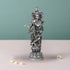 Brass Krishna Statue With Silver Antique Finish 11.335Kg
