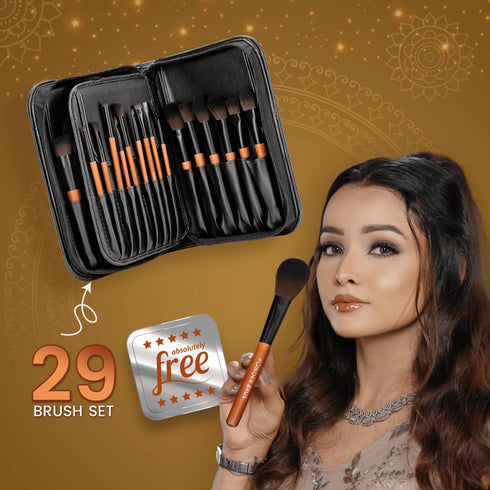 Colors Queen Wedding Makeup Kit with Free 29 Brush Set