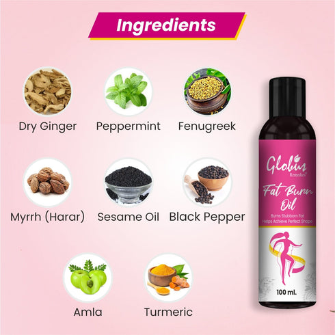 Globus Remedies Fat Burn Oil Slimming oil for Body Shaping