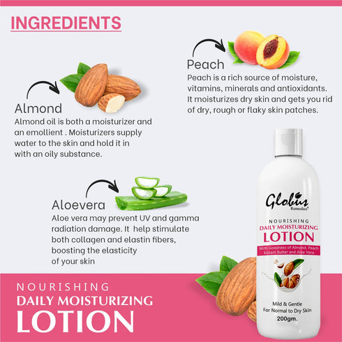 Globus Remedies Nourishing & Daily Moisturizing Body Lotion