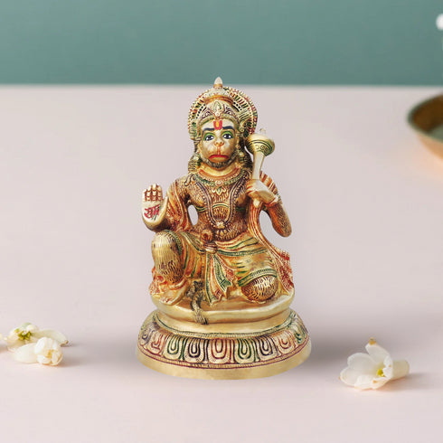 Brass Standing Hanuman Ji Statue 8.56Kg