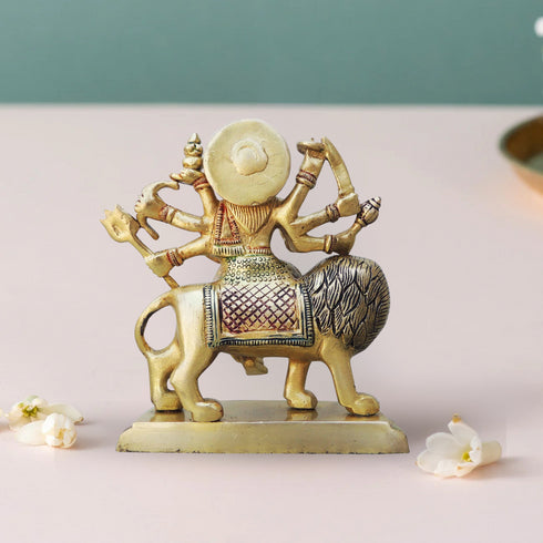 Brass Goddess Durga Superfine Idol 1.3Kg