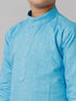 Ramraj Cotton Boys Fantastic Kurtha Full Sleeves Blue FS4