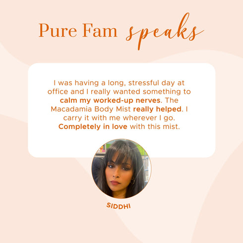 PureSense Calm Macadamia Soothing Body Mist | From the makers of Parachute Advansed