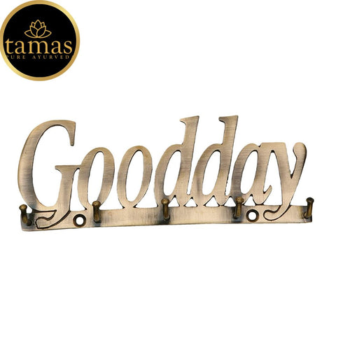 Tamas Brass Good Day Key Holder (Brown)