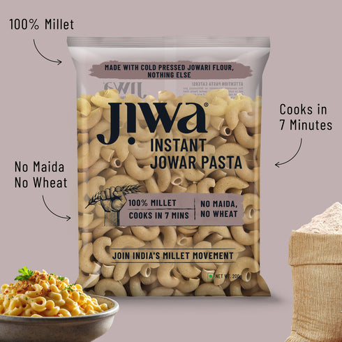 Jiwa Instant Jowar Macaroni Pasta