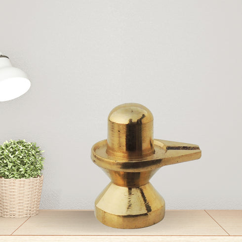 Brass Temple Shiv Ling 0.06Kg