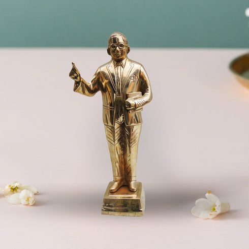 Brass Ambedker Standing Statue 2.98Kg