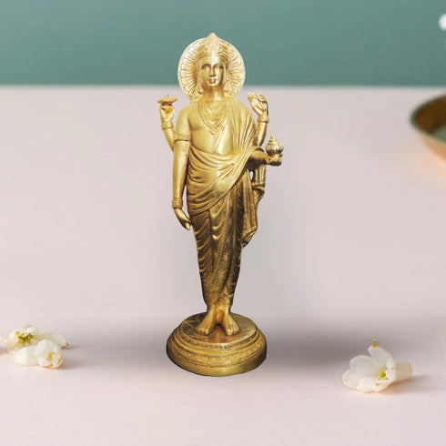 Brass Dhanvantri Ji Idol 7.16Kg