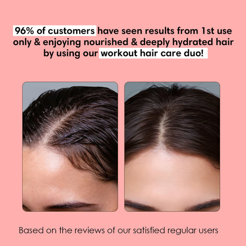 The Earth Collective Workout Hair Care Duo Quick Wash Leave In Serum Sweat Removal & Anti Dryness