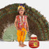Raj Fancy Dresses Radha and Krishna Multicolor| Jacket Brocade Fabric Janmashtami Mythological Character Costume