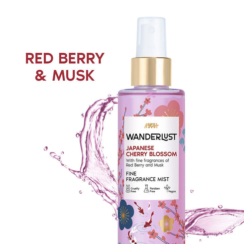 Wanderlust Japanese Cherry Blossom Floral Perfume Mist