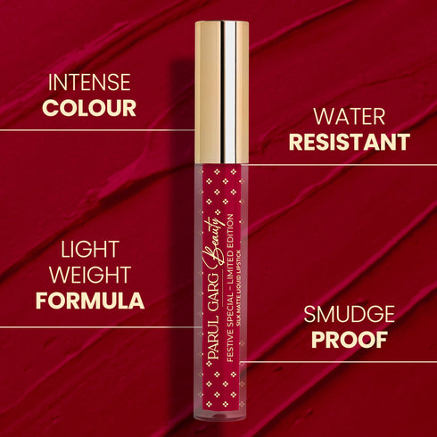 Parul Garg Beauty Suhaag : Limited Edition Silk Matte Liquid Lipstick