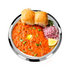 Vinod Stainless Steel Two Tone Plate Set of 6 29.5 cm Lunch Plate Dinner Plate High Grade Stainless Steel Mirror Finish Rust Free