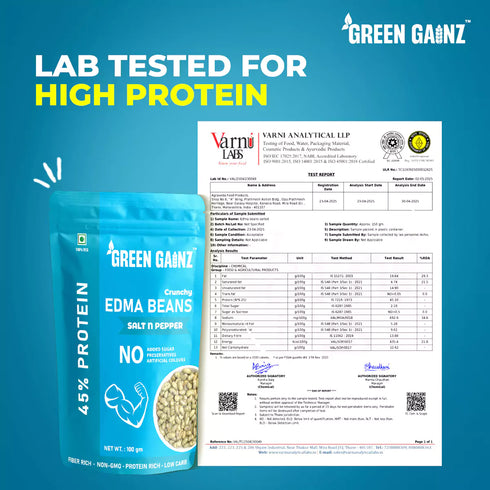 Green Gainz Edamame Salt n Pepper (Pack of 3)