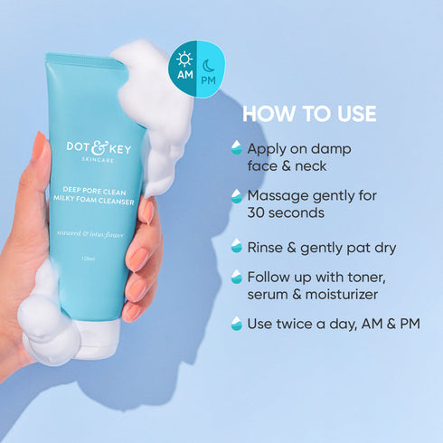 Dot and key Deep Pore Foaming Face Wash