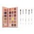 Praush Omni Nude Eyeshadow Palette + Eye Brush Set (5 pcs) Bundle