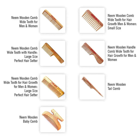 Keya Seth Aromatherapy Pocket Neem Wood Comb for Men