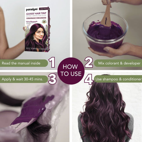 Paradyes Velvet Burgundy Glossy Hair Tint