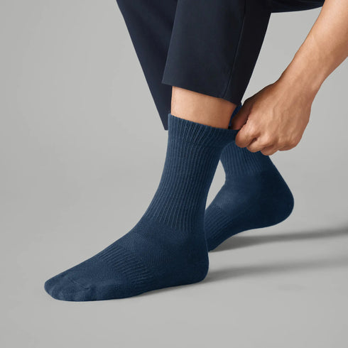 XYXX Crew-Length Socks - Midnight Blue