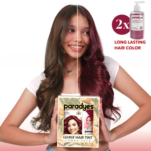 Paradyes Cherry Coke Glossy Hair Tint with Anti Fade Wine Conditioner