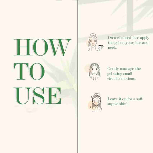 Good Vibes Aloe Vera Nourishing Face Gel with Silver Pearls 50g