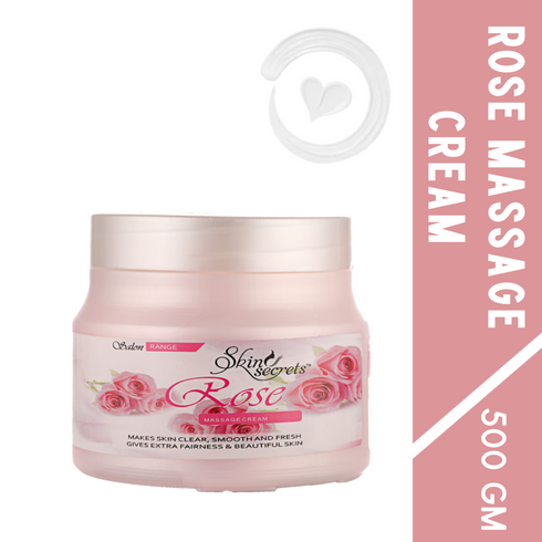 Skin Secrets Rose Massage Cream with Rose Essential Oil