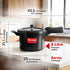 Prestige Svachh Hard Anodised Spillage Control Pressure Cooker 5 L Black