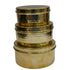 Handicrafted Pure Brass Container Box Set fo 3