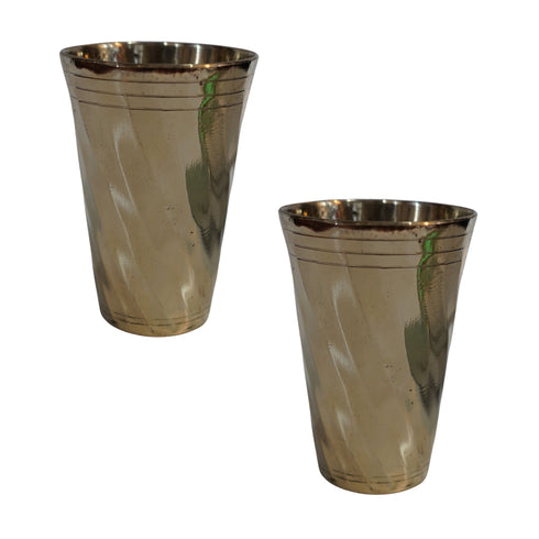 Pure Brass Drinking Glass | Pack of 2
