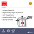Prestige Nakshatra Plus Svachh Aluminium Spillage Control Pressure Cooker 6.5 L Silver