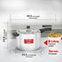 Prestige Nakshatra Svachh Aluminium Inner Lid Pressure Cooker 8 L