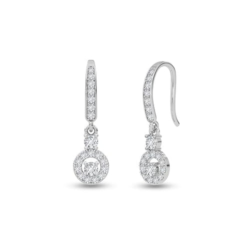 CLARA 925 Sterling Silver Drop Earrings Fina