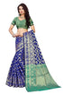Vasthrlay Banarasi Pink Blue Ethnic Wear