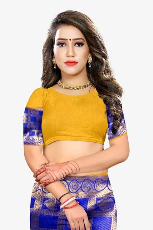 Vasthrlay Banarasi Freesize Ethnic Wear